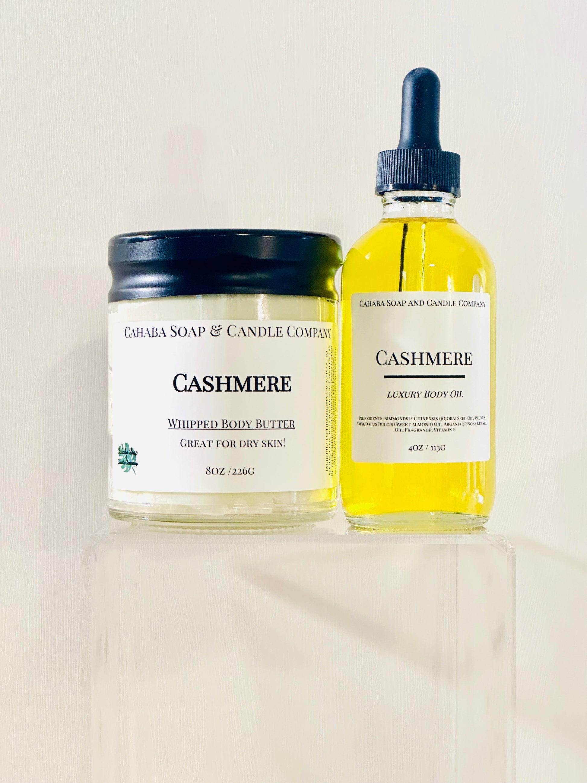 Cashmere Body Butter and Oil Combo - Cahaba Soap and Candle Company