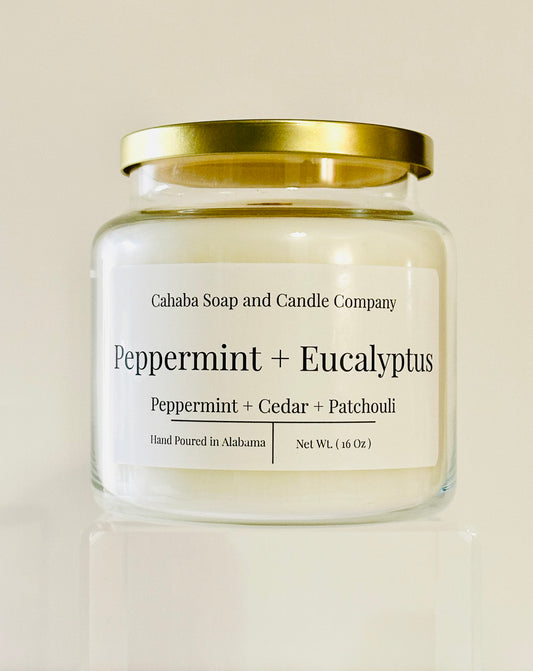 Peppermint + Eucalyptus - Cahaba Soap and Candle Company