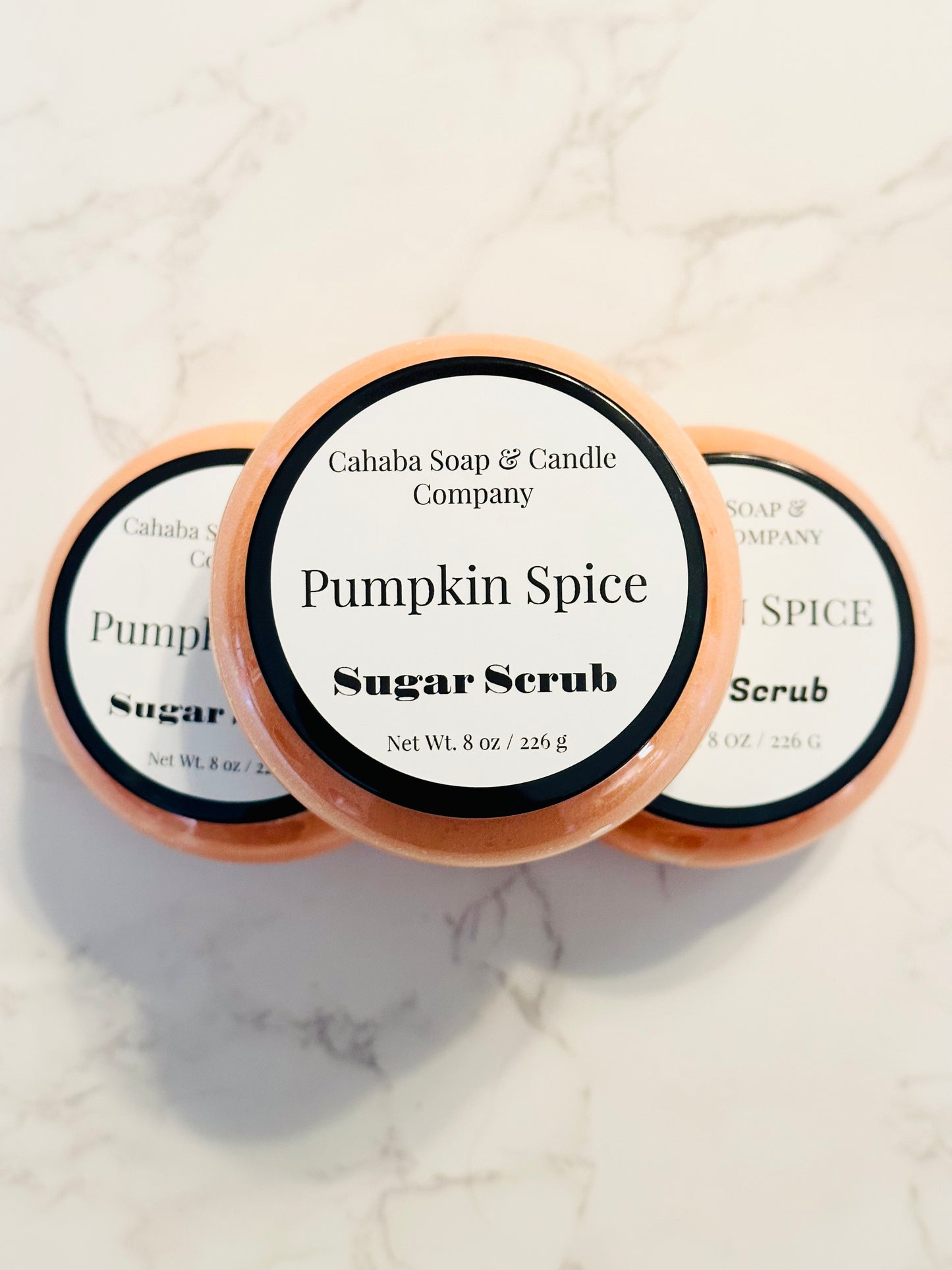 Pumpkin Spice Sugar Scrubs - Cahaba Soap and Candle Company