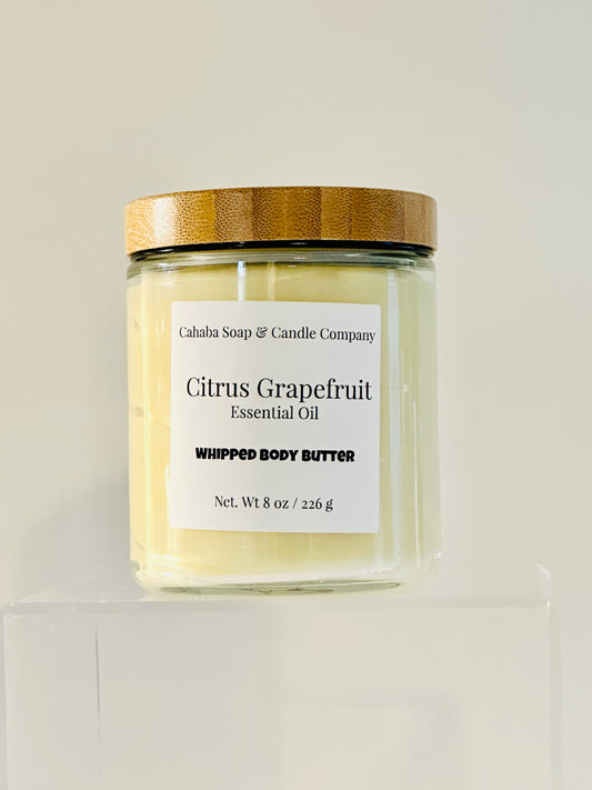 Citrus Grapefruit- Essential Oil Body Butter - Cahaba Soap and Candle Company