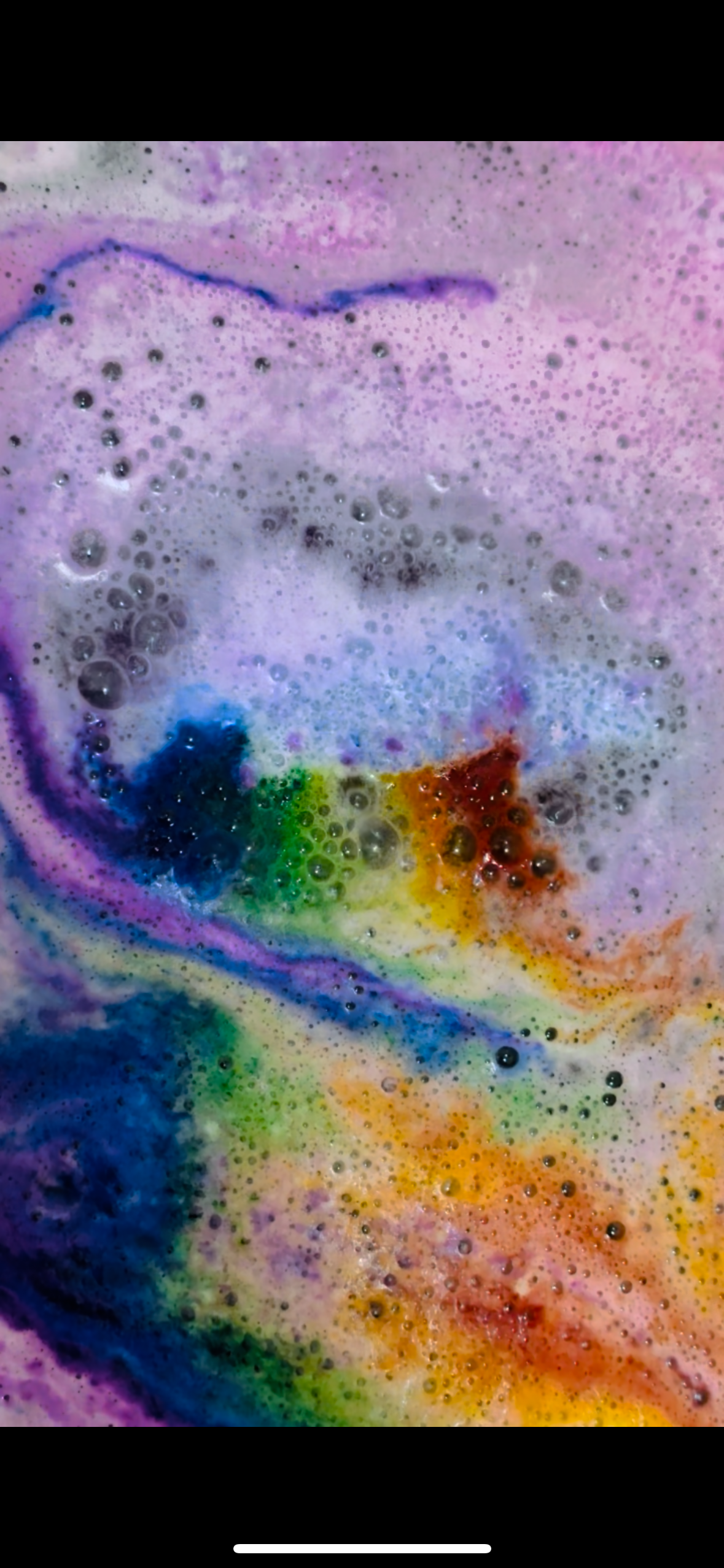 Purple Rainbow Bath Bomb - Cahaba Soap and Candle Company