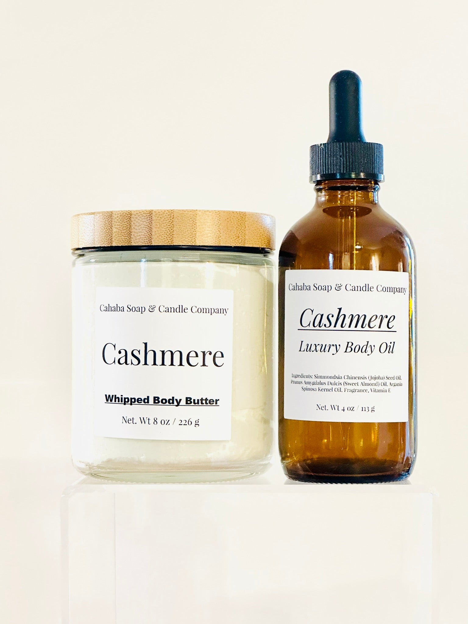 Cashmere Body Butter and Oil Combo - Cahaba Soap and Candle Company