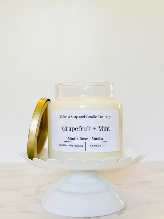 Grapefruit + Mint - Cahaba Soap and Candle Company