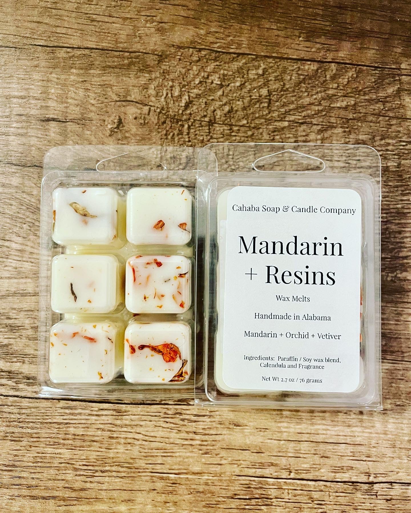Mandarin + Resins - Cahaba Soap and Candle Company